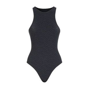 Fendi skims high neck body suit black size s